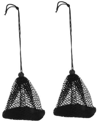 GOOHOCHY 2stücke Netz-balltaschen Mit Kordelzug Aus Nylon Für Tennisbälle Packung Aufbewahrungsbeutel Zum Tragen Von Bällen Strapazierfähig Und Langlebig Geeignet Für Bälle