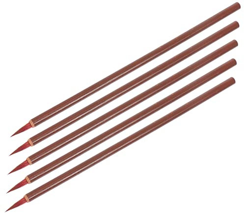 FUNOMOCYA 5st Schreibpinsel Kalligraphie-sumi-pinsel Pinselstifte Chinesische Zeichenpinsel Chinesische Kalligrafie Stifte Pinsel Mit Chinesischer Tinte Tintenpinsel Kalligraphie-pinsel Holz