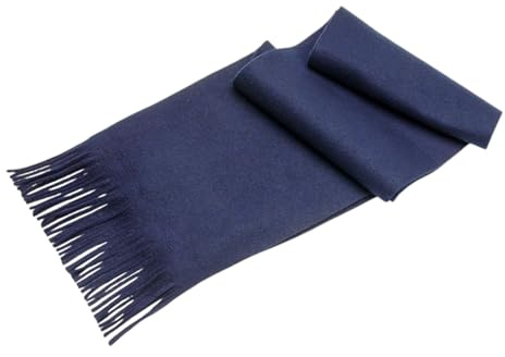 TOTventas Bufanda Azul Hombre Invierno – Bufanda Elegante y Moderna para Cuello – Estilo Masculino Clásico con Caja de Regalo Premium – Accesorio de Moda Cálido para Días Fríos