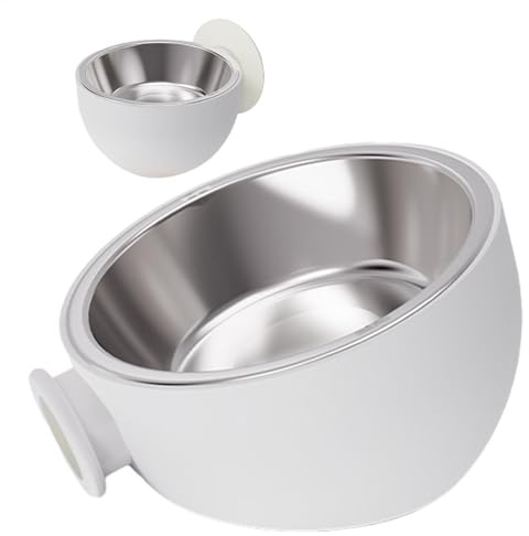 Bols d'alimentation pour chats - Bol de nourriture pour chat en acier inoxydable | Bol pour chat incliné mural | Bol pour animaux de compagnie anti-spill magnétique | Bol de nourriture pour chiot