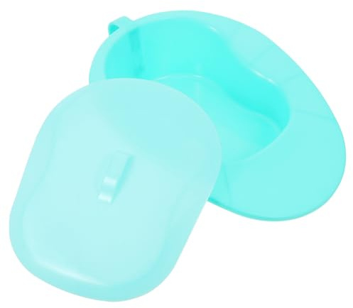 VICASKY Padella da Letto Coperchio per Anziani, Orinatoio in Plastica Robusta, Design Ergonomico Antiodore, Ausilio per Pazienti Allettati in Ospedale e Casa