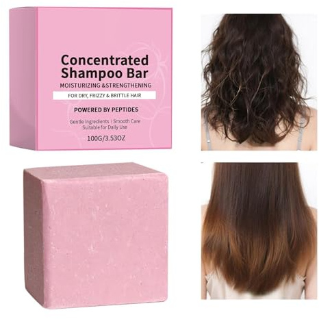 Champú en Barra | Nutritivo, Control de Encrespamiento, Limpieza Profunda 100 gramos | Pastilla de Jabón Capilar,Apto para Mujeres y Hombres Todo Tipo de Cabello para un Aspecto Saludable y Brillo
