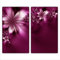 Herdabdeckplatte Abdeckung Ceranfeld Abdeckplatte Schneidebrett 2-Teilig 60x52 Lilien Rosa Spritzschutz Glasplatte Ceranfeldabdeckung Schutz Herdschutz Sicherheitsglas Glasschneidebrett 2x30x52
