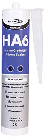 6x Bond It Clear HA6 RTV Silicone Sealant Marine Aquarium Safe Water Fish Tank