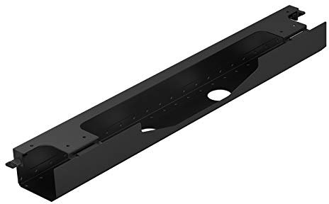 Pasacables Horizontal JUNKER Negro Bandeja portacables 768 x 94 mm para Escritorios