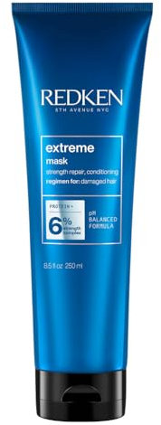 Redken Haarmaske für alle Arten von Haarschäden, Repariert und regeneriert, Anti Haarbruch, Extreme Mask, 1 x 250 ml