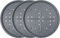 Kitcheneur Lot de 3 grandes plaques à pizza perforées de 33,5 cm – Plaque de cuisson à pizza pour four avec trous – Plaque à pizza antiadhésive – Lot de plusieurs plateaux à pizza faciles à nettoyer