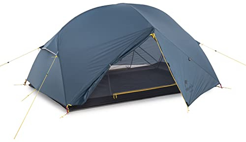 Naturehike Mongar Ultraleichte 2 Personen Zelt 20D Silikon Doppelten Camping Zelt (Blau)