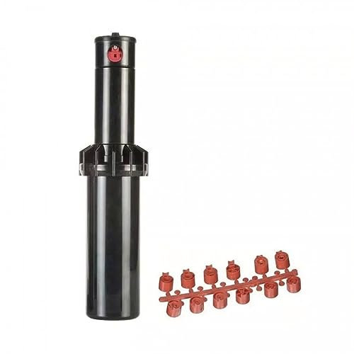 Irrigatore Rain S075 a turbina pop-up 10 cm con gambo in plastica, regolabile da 40° a 360° e attacco filettato femmina da ¾ | Irrigatori per prato | Diffusore giardino