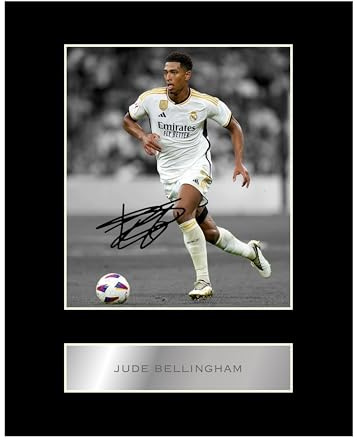 Generic Jude Bellingham Autogrammbild, signiert, Passepartout, #11, 25,4 x 20,3 cm Wandbild Fotografie für Wohnzimmer