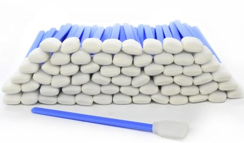 Wellgler's Foam Cleaning Swabs，Dust-Free Cleaning Sponge Tip Swabs for Printer Heads, Scanners, Camera Lenses, Electronics, Lab,Chip Hard Disk Industries, Optical Equipment(100pcs)