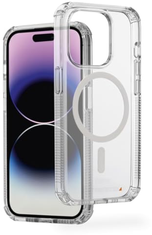 Hama Handyhülle „Extreme Protect“ für iPhone 14 Pro und MagSafe (D3O Bumper, stoßfest, sturzsicher, bruchsicher, durchsichtige iPhone Hülle ohne Vergilben, magnetisches Case für induktives Laden)
