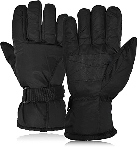 Eclove Guantes para la Nieve, Guantes de Esquí Impermeables Resistentes al Viento, Guantes térmicos de Invierno, para Hombre y Mujer, para Clima Frío Pesca en Hielo, Trineo, Snowboard