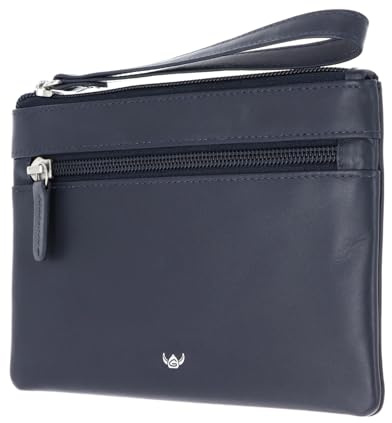Golden Head Cuero bolsa para móvil muñequera Polo RFID Protect RV-Handytasche 4075 Marineblau azul marino