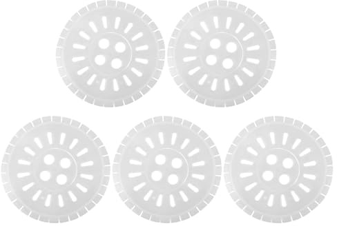 BESPORTBLE 5 Tapas de Plástico de Color Blanco para Lavadora y Secadora, Accesorio Seguro y Estable para Protección en Lavado Doméstico, Paquete de 5 Unidades