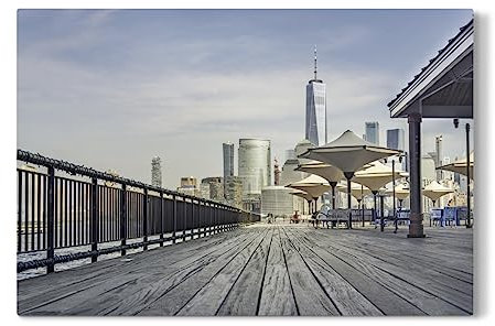 artboxONE Galerie-Print 120x80 cm Love New York hochwertiges Acrylglas auf Alu-Dibond Bild - Wandbild von Carina