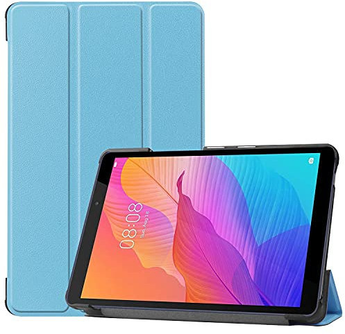 Tablet PC Väskor Fodral Fodral Compatible with Huawei Matepad T8 8.0-tum (2020) Tablet Case, Compatible with Huawei ära X7 8.0 Tablet Case Lightweight Trifold Stand PC Hard Back Cover Protector Full-B