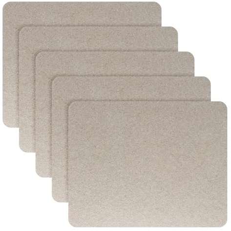 JJUNW 5 piastre mica per forno a microonde, 15 x 12 cm, dischi mica per forno a microonde, piastre di mica universali per forno a microonde