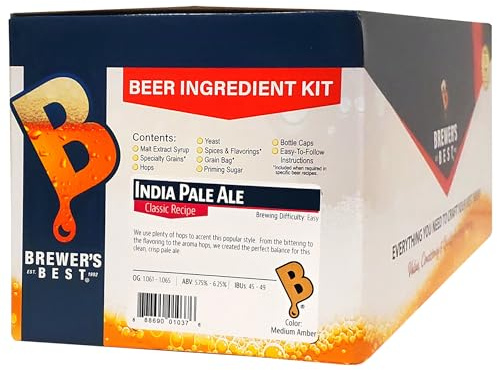 India Pale Ale Homebrew Beer Ingredient Kit Brewers Best