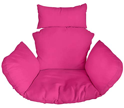 Ferocity Suspendu Hamac Chaise Coussins, Imperméable Siège de Chaise Rembourrage pour Patio Jardin, Balançoire Panier Suspendu Coussin de Siege, Rose [114]