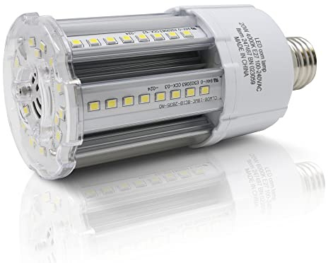 Bright Source LED Corn Light Bulb 20w E27, Cool White 4000K, 2,500lm, Max.140 Lm/W, 360°, Replaces 70w Metal Halide/Son/HID/HPS for Large Spaces/Street/Parking/Garage/Warehouse & Factory