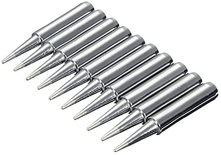 Saipor 10pcs Lead Free 900M Replacement Soldering Iron Tips Solder Iron Welding Tip for Hakko, TENMA, ATTEN, Quick, Aoyue, Yihua Soldering Station, Welding Equipment & Accessories(900M-T-B)