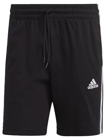 adidas Herren Essentials 3-Stripes Shorts, Black/White, 4XL