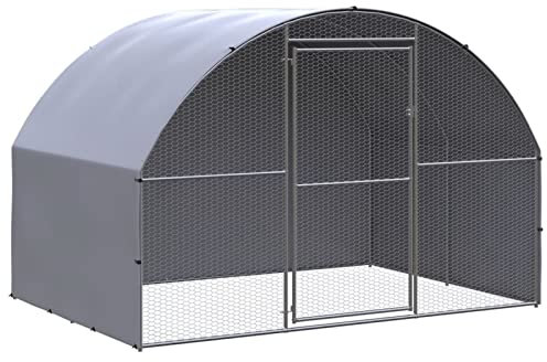 SHUJING Outdoor-Hühnerstall, Kaninchenstall, Legenester Für Hühner, Hühnerhaus, Hasenstall Draußen, 3x2x2 m Verzinkter Stahl