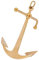 NKlaus Ancre nautique avec manille en laiton 24 x 20 cm Décoration maritime 14965