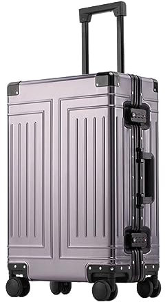 ALEjon Leichter Koffer aus Aluminium-Magnesium-Legierung: Wählen Sie zwischen 20, 24, 26 oder 28 (NO6)