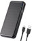 KamKorda Portable Solar Power Bank with Type-C USB, 26800mAh Battery Pack, Black