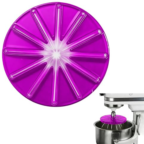 Round Stand Mixer Wiper, Blender Cream Scraper Accessory for 4.5qt & 5qt Tilt-Head Mixers, Stand Mixer Whisk Scraper for 6-Wire Whisk Multi-Purpose Kitchen Tool (Purple) (Purple)