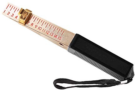 Entatial Calibrador de espesores Vernier en Forma de cuña Calibrador de espesores 1-15mm Herramienta de medición de planitud de inspección de ingeniería de la casa(0,5 mm)