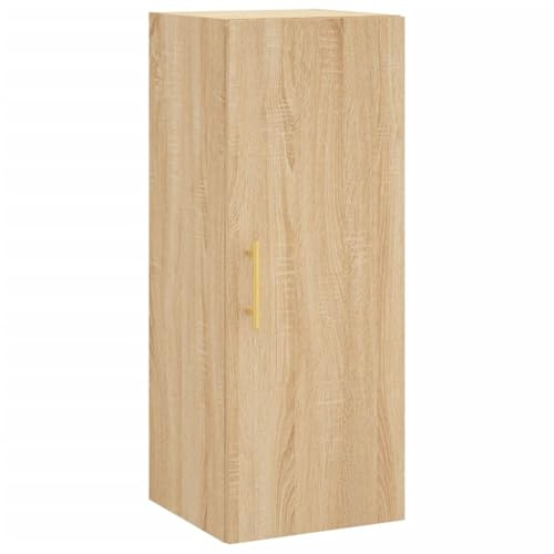 vidaXL Armoire Murale, Placard Suspendu avec Rangement, Meuble Flottant de Salon Bureau Chambre, Moderne, Chêne Sonoma Bois d'Ingénierie