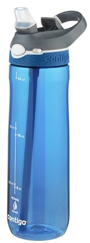 Contigo Cortland Autoseal Water Bottle | Large 720ml BPA Free Drinking Bottle | Sports Flask | Leakproof Drink Bottle | Ideal for School, Gym, Bike, Running, Hiking