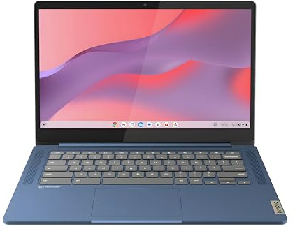 Lenovo IdeaPad Slim 3 Chromebook 14M868 – 14-Inch FHD Laptop (MediaTek Kompanio 520, 4GB RAM, 128GB SSD, Chrome OS) with English (UK) Keyboard – Abyss Blue