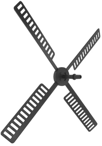 Yardwe 1 Ensemble De Pales De Ventilateur De Moulin À Vent Hollandais en Plastique Pales Et Pièces De Moulin À Vent De Jardin Feuilles De Moulin À Vent en Plastique Feuilles De Moulin