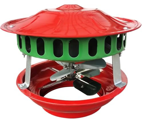 Yeory Chimney Fan - 80W Exhaust Fan for Round Flue & Duct, Smoke Evacuator