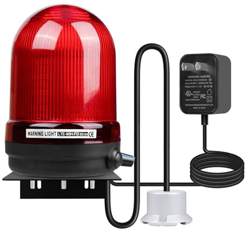 Sump Pump Alarm, High Water Leak Detection Alarm, with 110dB Loud Alarm and LED Indicator, 5ft Probe Cable, Suitable for Indoor/Outdoor Alarm Systems in Basements, Septic Tanks, and Sumps