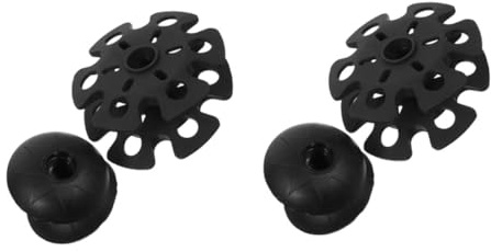 Milisten 2 Set Supporto Per Il Del Personale Alpinismo Accessori Da Campeggio Canna Da Passeggio Accessori Da Neve Trekking All'aperto Montagna Black Gomma Da Cancellare 4 Pezzi * 2
