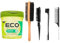 Styling Gel Bundle – Eco Style Olive Oil Eco Gel (236ml), Amara Boar Bristle Hair Brush & Slick Back Hair Brush Set – Eco Hair Gel for Sleek Styles, Curl Gel for Curly Hair & Braiding Gel
