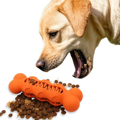 LaRoo Füllbares Hundespielzeug,Kann Mit Leckerlis Gefüllt Werden, Kauspielzeug für Hund Welpen, Naturkautschuk Kauknochen, Zahnpflege und Langsames Fressen -Für Kleine Hunde