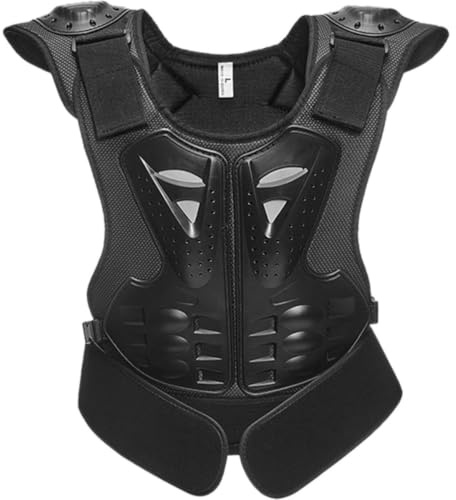 BCOATH Protective Vest Black Adjustable Eva Pe Nylon for Cycling