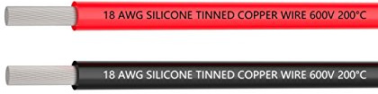 Tuofeng Fil électrique en cuivre 8AWG avec gaine en silicone flexible résistant aux températures élevées Calibre 8