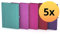 Oxford Notizbuch Signature, 5er Pack, DIN B5, kariert, je 160 Seiten, 5 Farben