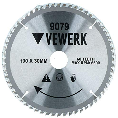 190mm x 30mm TCT Tungsten Carbide Tipped Circular Saw Blades 60 Teeth