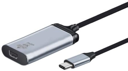 NFHK USB-C Type C to Mini DP Displayport Cable HDTV Adapter 4K 60hz 1080p for Tablet & Phone & Laptop