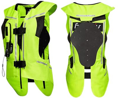 YXYECEIPENO Motorradweste Mit Airbag Reflexstreifen Vorne Und Hinten 6 Stile Zur Auswahl Verwendet Für Motorradfahren, Reiten Sturzfestigkeit (Keine CO2-Gasflasche) Fahrradausrüstung