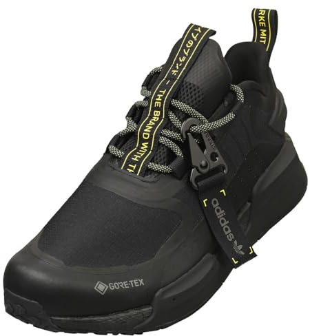 adidas Nmd V3 Gore Tex Unisex Trainers - Adult, Core Black Grey Five Impact Yellow, 8 UK