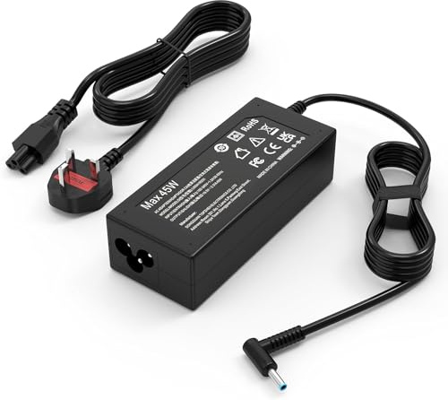 MAXPOR 45W Laptop Charger Compatible with HP 14s 15s, Stream 11 13 14 X2, Pavilion 11 13 14 15, Elitebook Folio, Spectre X360, Chromebook 11 14, Touchsmart Ultrabook 19.5V 2.31A 4.5mm*3.0mm AC Adapter